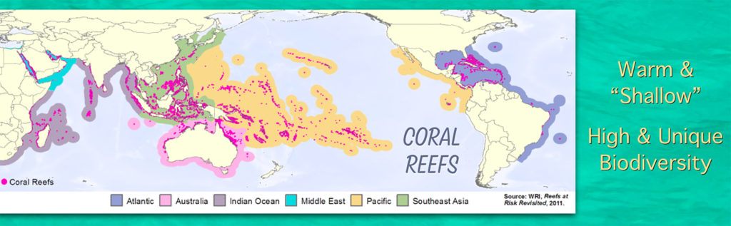 coral reef map